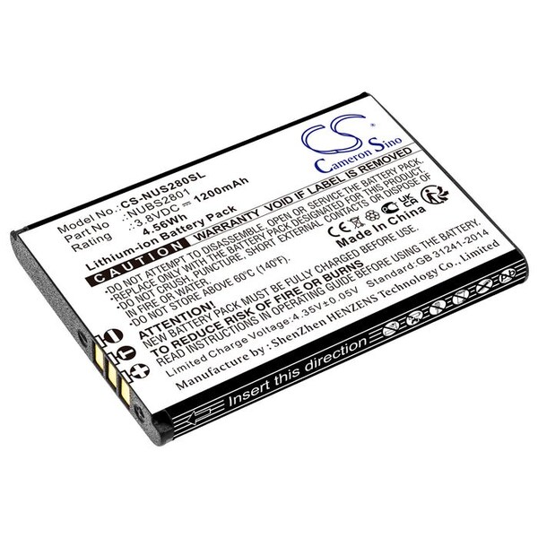 Bsc Preferred NUU Mobile F4L 4G LTE S2801L Mobile Phone Replacement Battery CS-NUS280SL - main